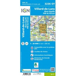 Carte IGN TOP 25 Villard de Lans 3236 OTIGNCroque MontagneCarte IGN TOP 25 Villard de Lans 3236 OTIGNCroque Montagne