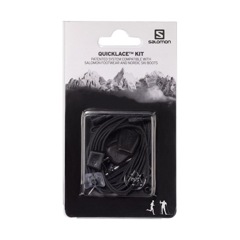 Kit Lacets de rechange Quicklace noir 326672 SalomonSALOMONCroque Montagne
