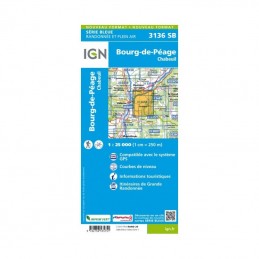 Carte IGN Série Bleu Bourg de Péage - Chabeuil 3136 SBIGNCroque Montagne