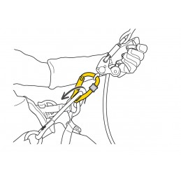 Poulie mousqueton Rollclip Z Srew lock P75SL PetzlPETZLCroque Montagne