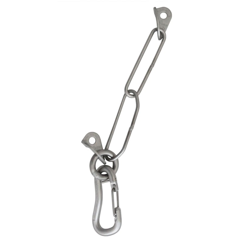 Chaine de rappel Rock 12, anneau, mousqueton inox Raumer Climbing