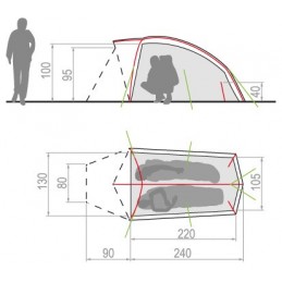 Tente 3 saisons ultralégère Hogan UL 2 personnes 12308 VaudeVAUDECroque Montagne
