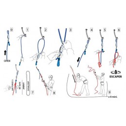 Système de rappel débrayable Escaper BéalBEALCroque MontagneSystème de rappel débrayable Escaper BéalBEALCroque Montagne