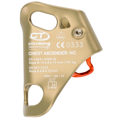 Kong Ascender Bloqueur Ventral - Pour Spéléologie, Canyoning Et Travaux En Hauteur - Aluminium Anodisé