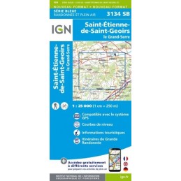 Cartes de randonnée IGN Série Bleue Saint-Etienne-de-Saint-Geoirs
