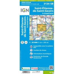 Cartes de randonnée IGN Série Bleue Saint-Etienne-de-Saint-GeoirsIGNCroque Montagne