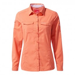 Chemise femme NosiLife Adventure LS apricot CraghoppersCRAGHOPPERSCroque Montagne