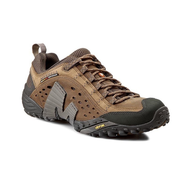 Chaussures multi-activités en cuir Intercept Moth Brown J73705 MerrellMERRELLCroque Montagne