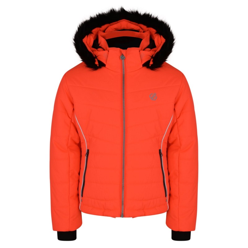 Veste de ski fille Predate Fiery Coral DGP332 Dare 2BDARE 2 BECroque Montagne