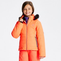 Veste de ski fille Predate Fiery Coral DGP332 Dare 2BDARE 2 BECroque Montagne