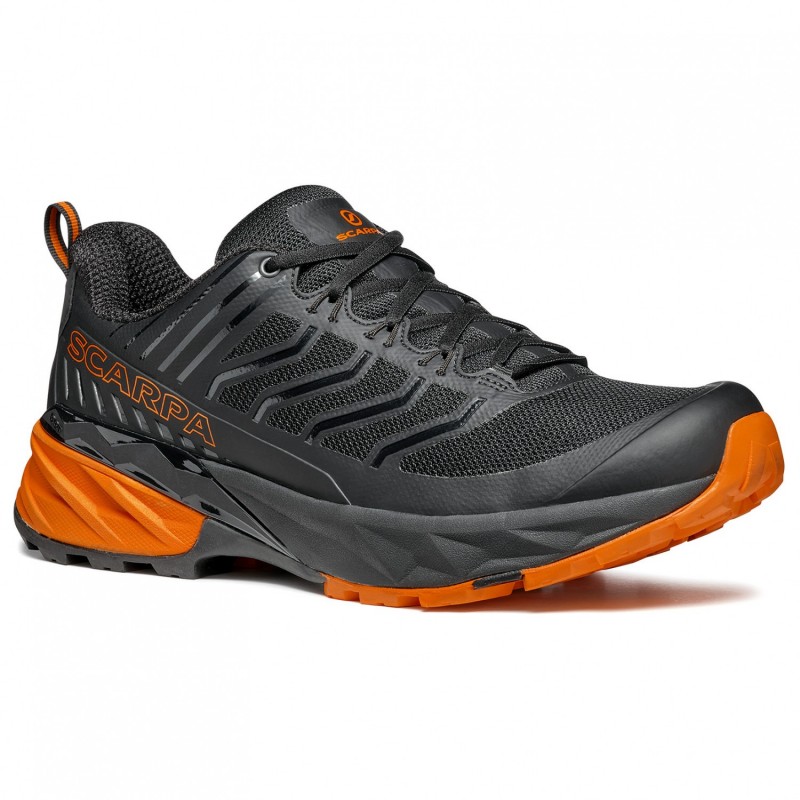 Baskets de trail running homme Rush black orange Scarpa