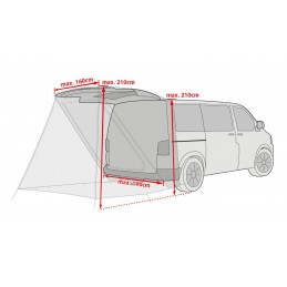 Auvent Drive Van Trunk pour votre véhicule VaudeVAUDECroque Montagne