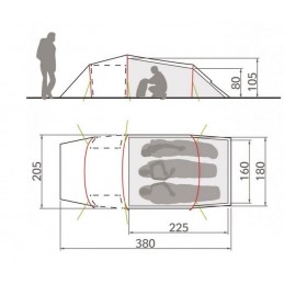 , Tente de randonnée Arco XT 3P Vaude, VAUDE, Croque Montagne, Tente de randonnée Arco XT 3P Vaude, VAUDE, Croque Montagne