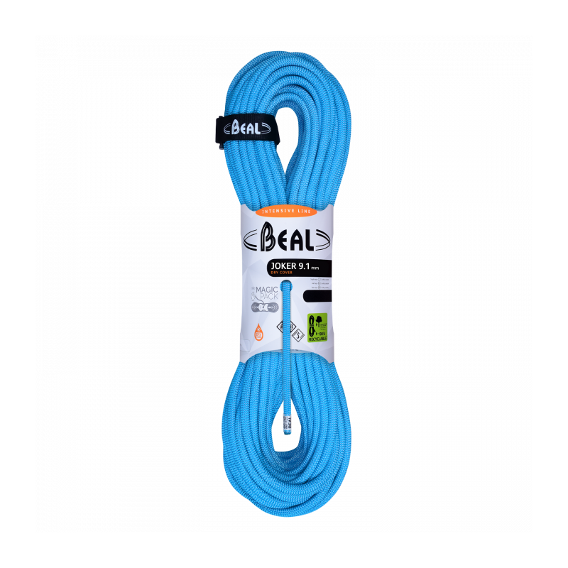 Corde multi-normes Joker 9.1 unicore L 60 Mètres Dry Cover BéalBEALCroque Montagne Corde multi-normes Joker 9.1 unicore L 60 Mètres Dry Cover BéalBEALCroque Montagne
