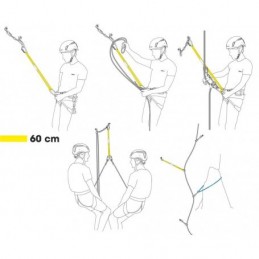 Dynaloop Beal anneau en corde dynamique multifonction de 8,3mm pour alpinisme et grandes voies.BEALCroque Montagne