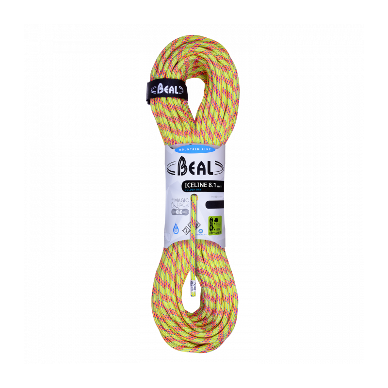 Corde Ice Line 8.1 mm Golden Dry Unicore 60 mètres BéalBEALCroque Montagne