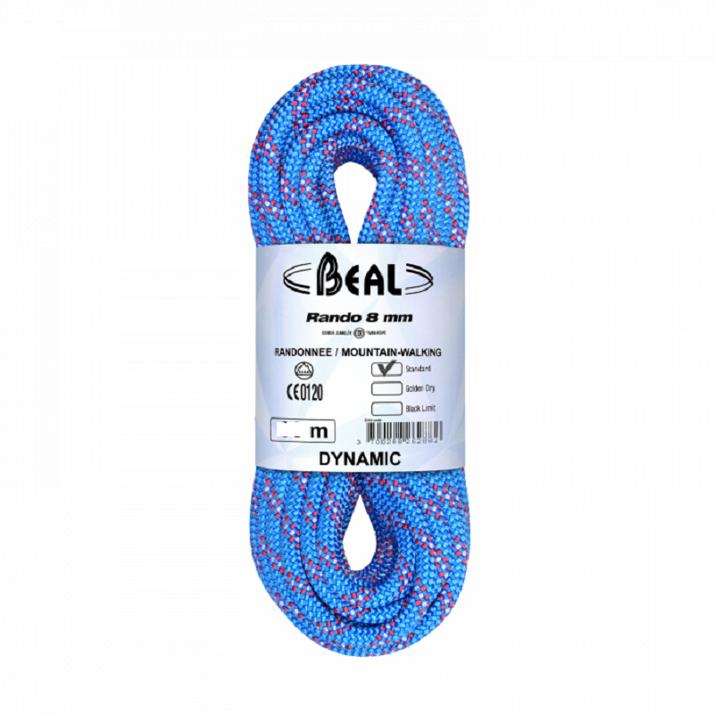 Corde jumelée Rando 8mm Longueur 20 mètres BéalBEALCroque Montagne