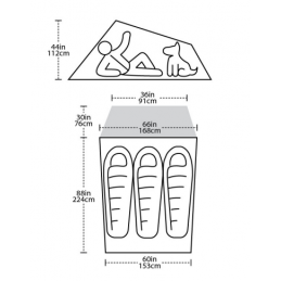 Tente de randonnée et camping C BAR 3 pers Big AgnesBIG AGNESCroque Montagne