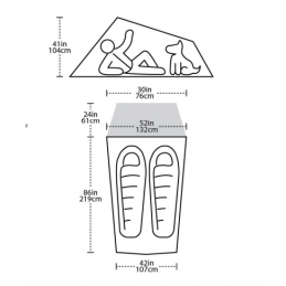 Tente de randonnée et camping C BAR 2 pers Big AgnesBIG AGNESCroque Montagne