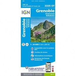 Carte IGN TOP 25 Grenoble 3335 OTCarte IGN TOP 25 Grenoble 3335 OTIGNCroque Montagne