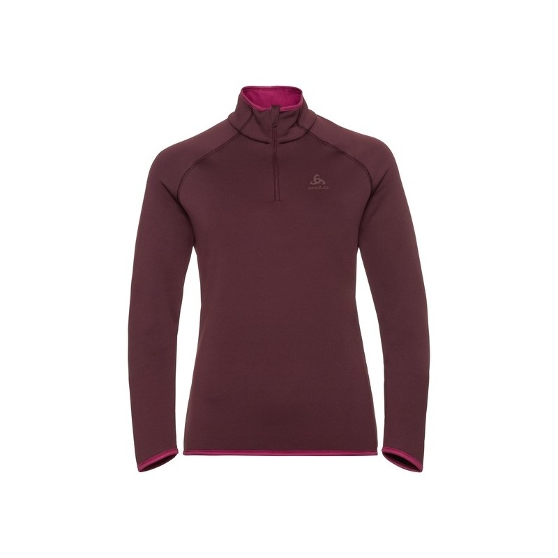 Sweat polaire zippé femme Carve Ceramiwarm Decadent Chocolate OdloODLOCroque Montagne