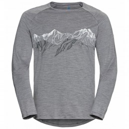 T-shirt manches longues homme Concord grey OdloODLOCroque Montagne