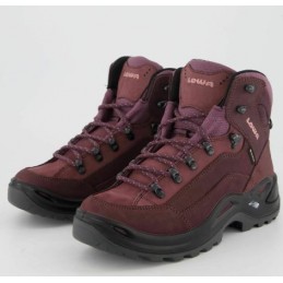 , Chaussures de randonnée pour femme Renegade prune/mauve Gore-Tex Mid Lowa, LOWA, ,  Croque Montagne