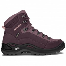, Chaussures de randonnée pour femme Renegade prune/mauve Gore-Tex Mid Lowa, LOWA, ,  Croque Montagne