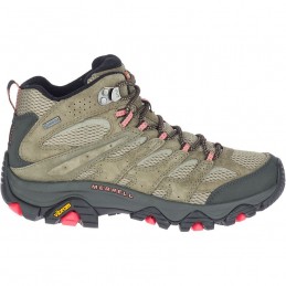 , Chaussure de randonnée femme Moab 3 Mid GTX Olive Merrell, MERRELL, Croque Montagne