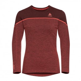 , Tee-shirt femme Revelstoke Performance Wool Warm ML Odlo, ODLO, Croque Montagne