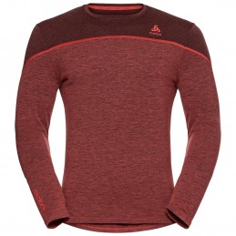 , Tee-shirt homme Revelstoke Performance Wool Warm ML Odlo, ODLO, Croque Montagne