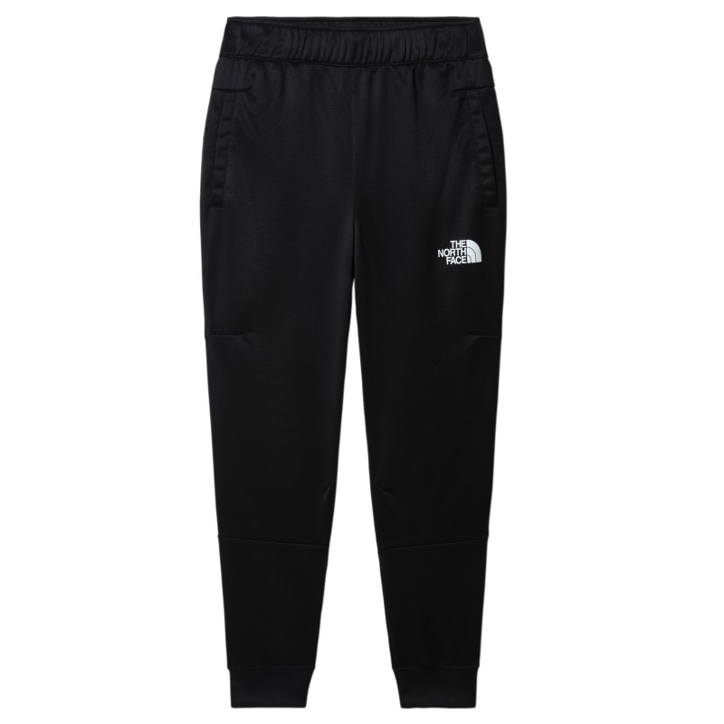 Pantalon de Jogging Homme Noir - Coupe droite - Taille élastiquée - 2  poches - Sport Running Fitness Montagne