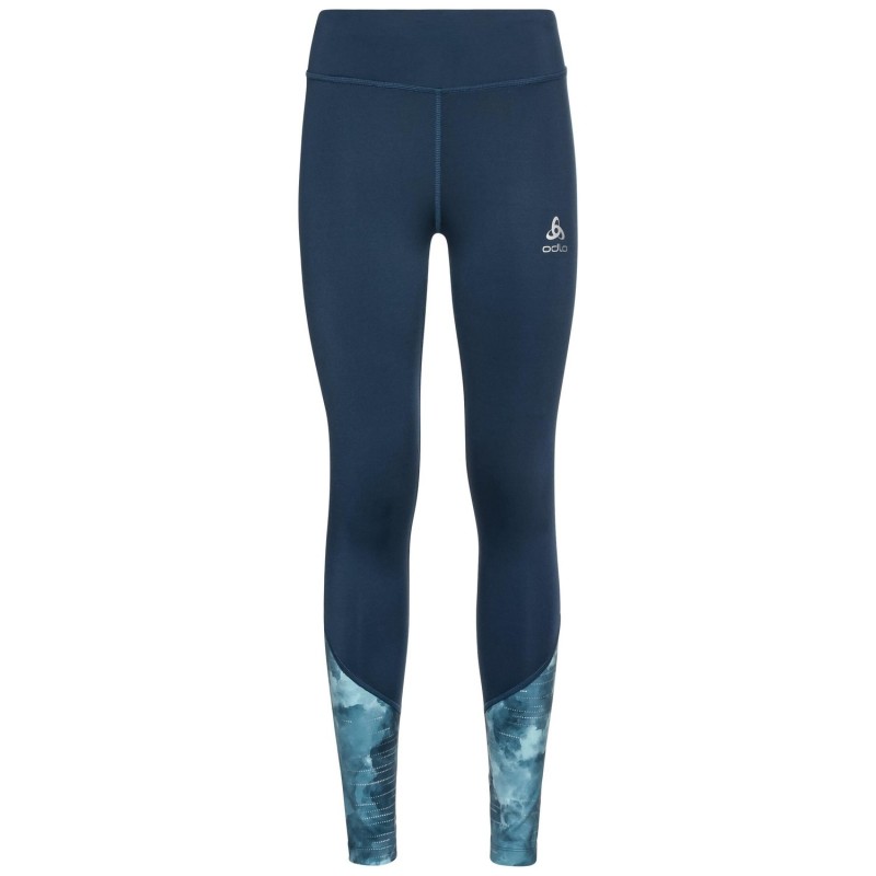 , Collant femme pour le running Essentials Print Odlo, ODLO, Croque Montagne