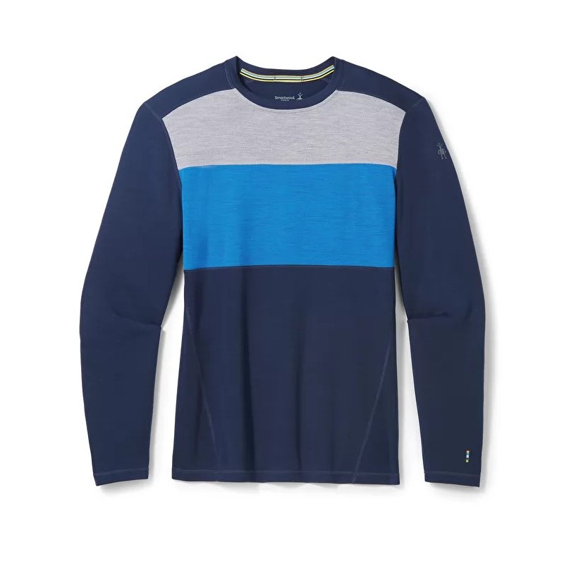 , Baselayer homme Merino 250 Crew Colorblock Smartwool, SMARTWOOL, Croque Montagne , Baselayer homme Merino 250 Crew Colorblock Smartwool, SMARTWOOL, Croque Montagne