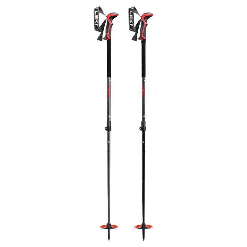 , Bâtons skis et raquettes Haute Route 2 anthracite red Leki, LEKI, Croque Montagne