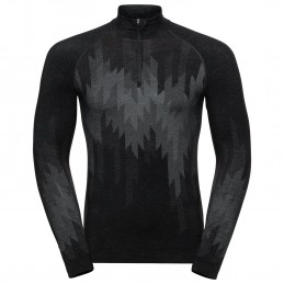 , T-shirt manches longues 1/2 zip Kinship Performance Wool 200 Odlo, ODLO, Croque Montagne