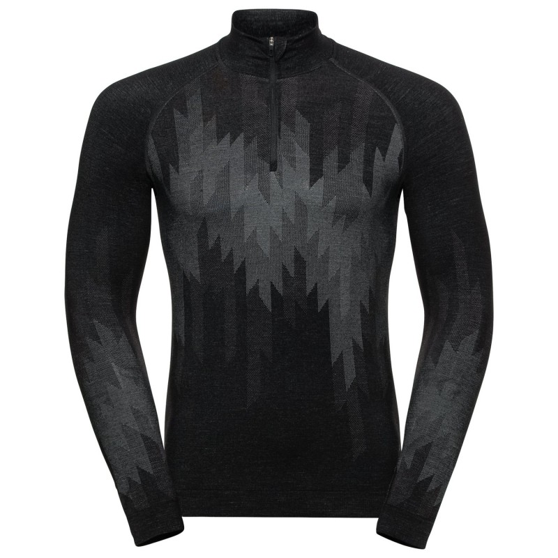 , T-shirt manches longues 1/2 zip Kinship Performance Wool 200 Odlo, ODLO, Croque Montagne , T-shirt manches longues 1/2 zip Kinship Performance Wool 200 Odlo, ODLO, Croque Montagne