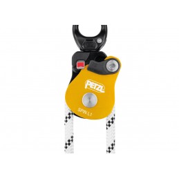 , Poulie à haut rendement avec émerillon Spin L1 Petzl, PETZL, Croque Montagne