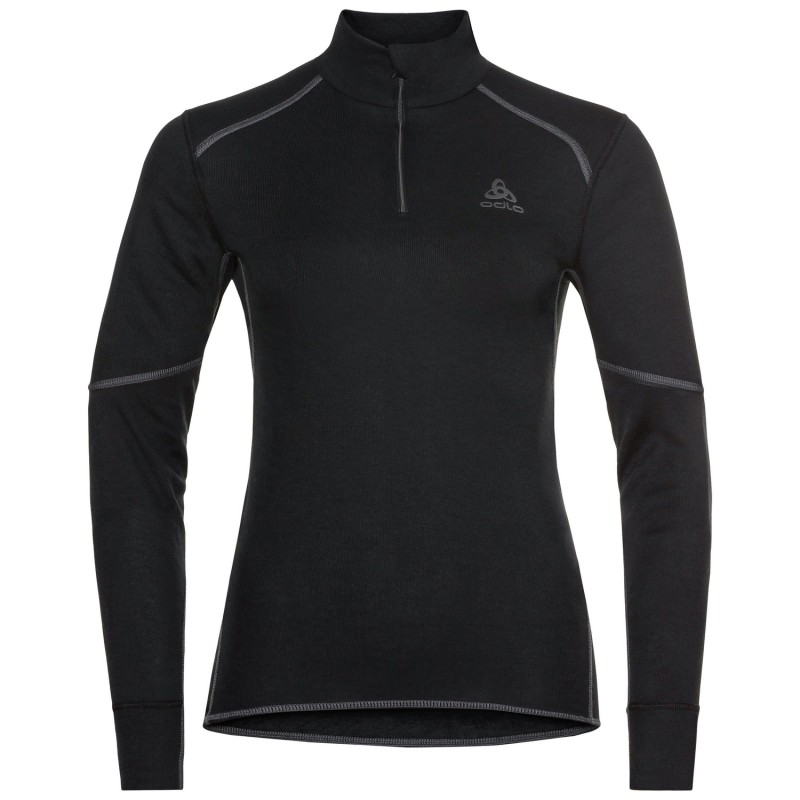 , T-shirt femme col montant zippé Active X-Warm Eco Oldo, ODLO, Croque Montagne