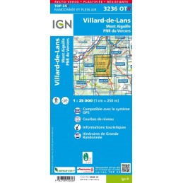 , Carte IGN Villard de Lans Mont Aiguille 3236 OTR, IGN, Croque Montagne