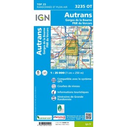 , Carte IGN Autrans 3235 OT, IGN, Croque Montagne, Carte IGN Autrans 3235 OT, IGN, Croque Montagne