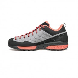 , Chaussures d'approche femme Mescalito Planet light Gray Coral Scarpa, SCARPA, Croque Montagne