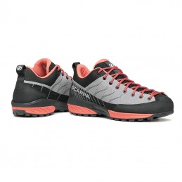 , Chaussures d'approche femme Mescalito Planet light Gray Coral Scarpa, SCARPA, Croque Montagne