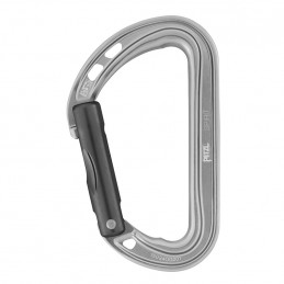 , Mousqueton léger et polyvalent Spirit Droit Gris Petzl, PETZL, Croque Montagne