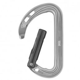 , Mousqueton léger et polyvalent Spirit Droit Gris Petzl, PETZL, Croque Montagne