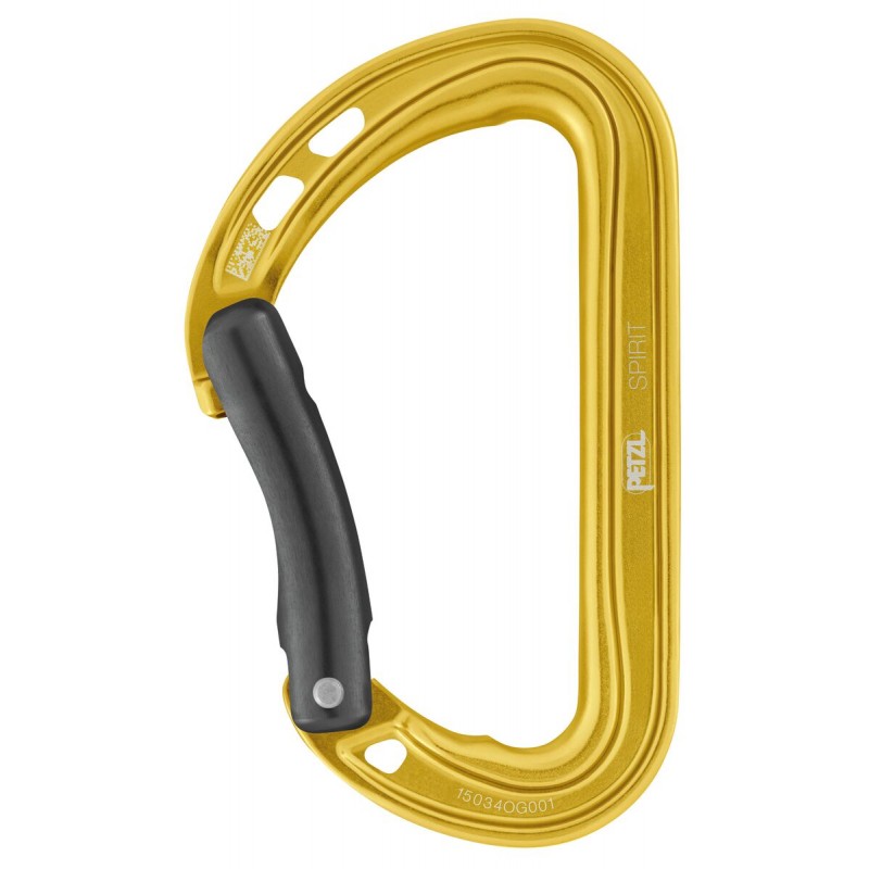 , Mousqueton léger et polyvalent Spirit Courbe Petzl, PETZL, Croque Montagne