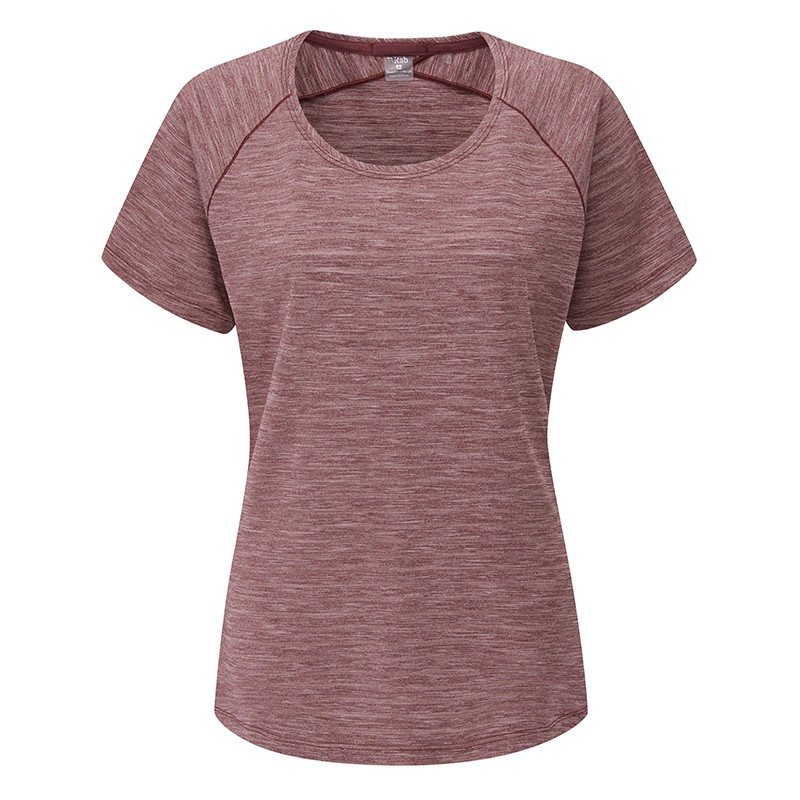 , T-shirt femme Wisp Deep Heather Marl RAB, RAB, Croque Montagne, T-shirt femme Wisp Deep Heather Marl RAB, RAB, Croque Montagne