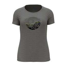 , Tee shirt mérinos femme Ascent PW 130 Sunrise Odlo, ODLO, Croque Montagne