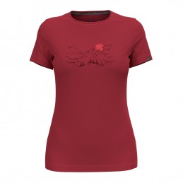 , Tee shirt manches courtes Kumano Valley Femme Odlo, ODLO, Croque Montagne