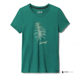 , Tee Shirt femme Sage Plant Graphique Smartwool, SMARTWOOL, Croque Montagne